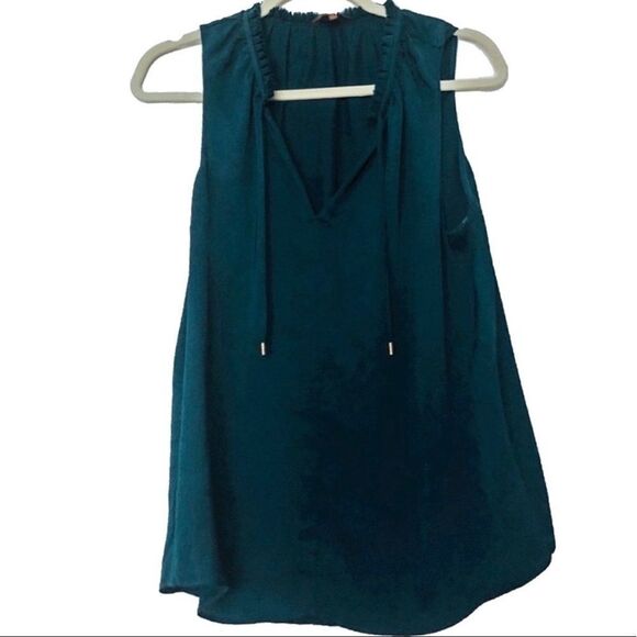 7 for all Mankind Top gorgeous size M teal green - Picture 2 of 4